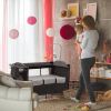 Grey 6-1 Foldable Baby Crib with Activity Center and a Lot More