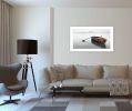 White Framed "Solitude" by Moises Levy