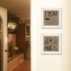 White Framed "Hugs / Forever" 2 pc Vignette by Deb Strain