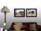 Black Framed "Scenic Country Collection" 2 pc By Billy Jacobs