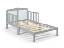 Light Gray/White Birdie Toddler Bed by Olive & Opie