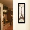 Black Framed "Paris Panel" by Cloverfield & Co, Ready to Hang