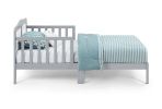 Light Gray/White Birdie Toddler Bed by Olive & Opie