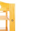Light Wood Color Bamboo 4-Tier Shoe Rack, Shelf Storage