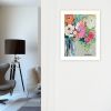 White Framed "From Mrs. Hazel's Garden" by Kait Roberts