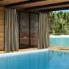Coffee Liqueur Outdoor Patio Curtain 54"w x 84"l ,2 pcs