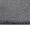 Washable Rug Fluffy Short Pile 63" x 90.6" Anti Slip Anthracite