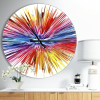 Designart 'Color Explosion ' Modern wall clock 23"