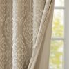 Champagne Hue Knitted Jacquard Damask Blackout Curtain, 2