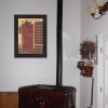Black frame "Old Red Pie Safe" By Pam Britton, Printed Wall Art