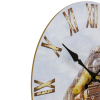 Northlight 12" Train Design Roman Numeral Round Clock