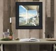 Black Framed "Waiting on Sunset" By John Rossini, Wall Art