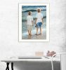 White Framed "Going Fishing" By Georgia Janisse