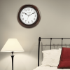 Brown Linwood La Crosse Clock 10",  Classic Analog Wood Clock