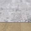 Milano Washable Manhattan Silver Woven Area Rug, 8' x 5'