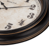 Westclox 24" Brown and Bronze Round Oversized Classic