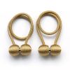 Magnetic Rope Ball Curtain Holder Tiebacks Rods, 2 pcs.