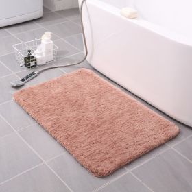 Thickened Plush Absorbent Non-slip Bathroom Home Decor (Color: apricot)