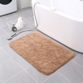Thickened Plush Absorbent Non-slip Bathroom Home Decor (Color: Light Brown)