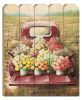 Wooden Picket Fence "Flowers For Sale" By Artisan Dee Dee