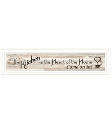 White "Kitchen is the Heart of the Home" by Trendy Decor 4U (Option: Color)