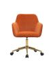 Modern Velvet Adjustable Height 360 Revolving Office Chair