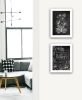White "Vintage Flowers in Bloom" 2 pc by HOUSE FENWAY