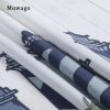 Muwago Luxury Lighthouse Pattern Shower Curtain Stain Proof