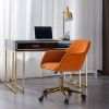 Modern Velvet Adjustable Height 360 Revolving Office Chair