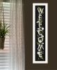 White Framed "Welcome Sign I" by House Fenway