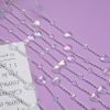 Crystal Beaded Acrylic String Curtain for Doorway 35.5" x 79"