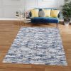 Milano Washable Nautical Navy Blue Woven Area Rug, 13' x 10'