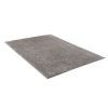 Super Soft Gray Polyester Shag Area Rug, 6'6" x 9'