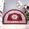 European Style Semicircle Entrance Absorbent Non-slip door mat