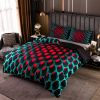 Y2K Stereoscopic Dense Holes Pattern Duvet Cover Set,3pc