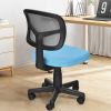Blue or Black Armless Computer Chair, w/ Height Adjustment